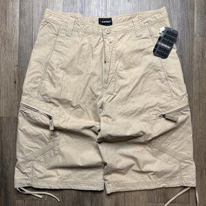 No Boundaries Men's Tan and Cream Shorts